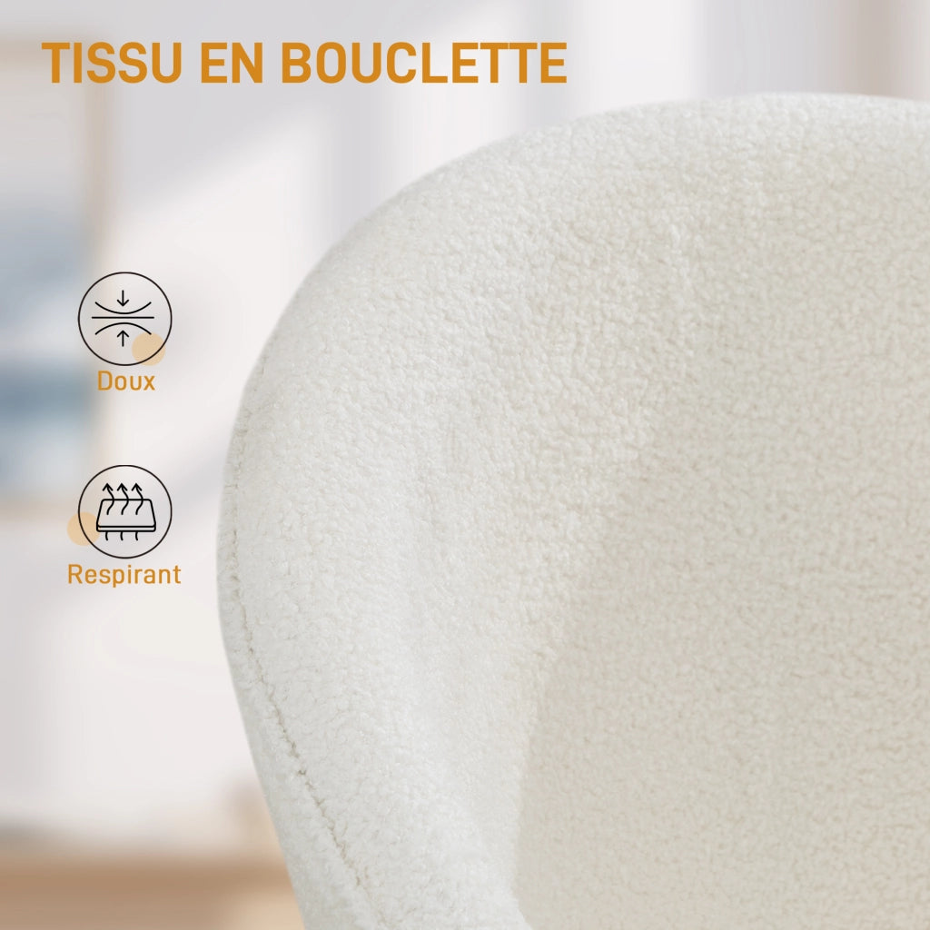 Sedia da ufficio ergonomica regolabile in altezza ¨C Minimal ¨C crema