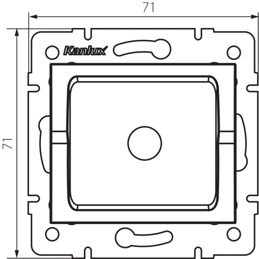 Tappo cavo trifase incasso LOGI bianco Kanlux 27344