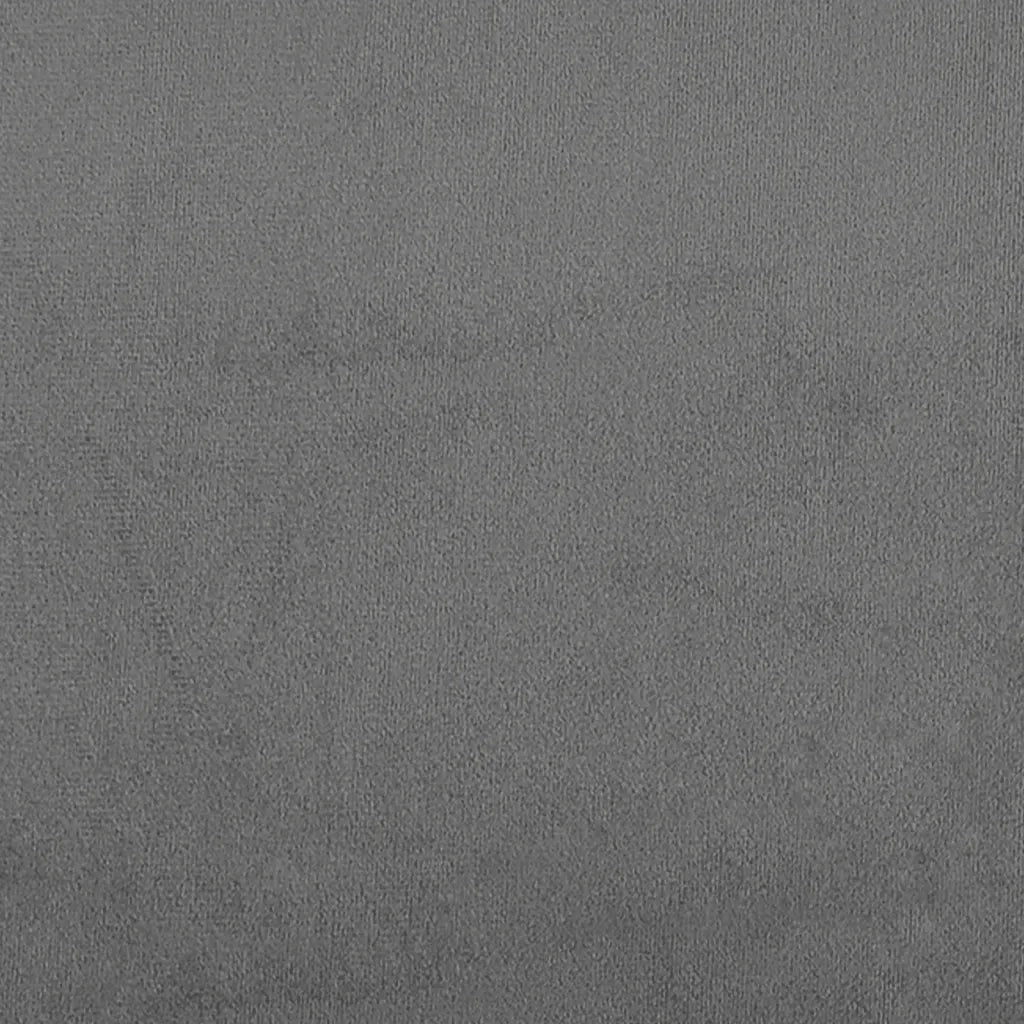 Divano 2 Posti Cuscini Grigio Scuro 140 cm Tessuto Microfibra