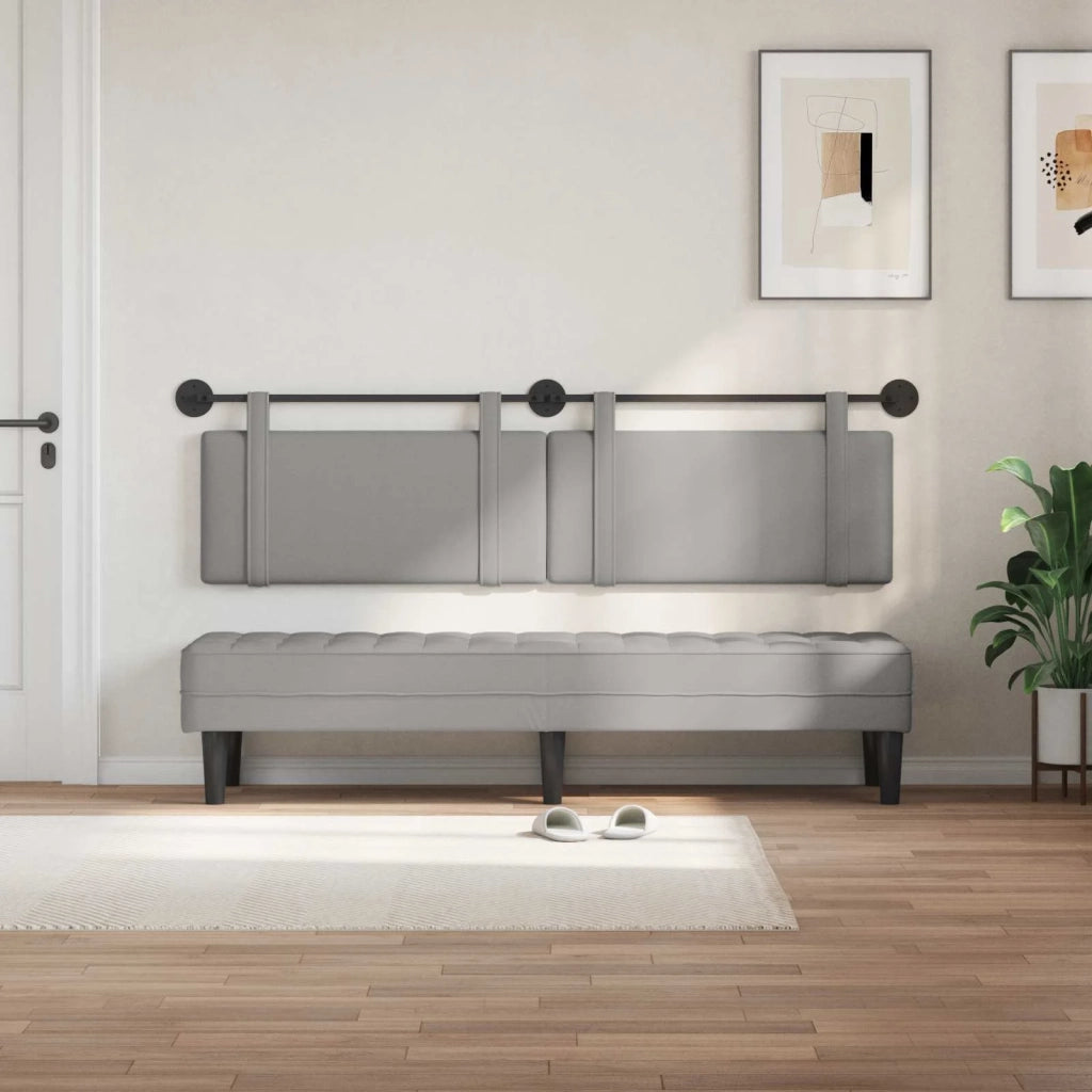 Testiera sospesa Grigio Nuvola Tessuto 42031465
