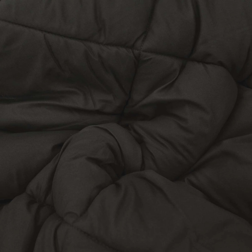 Duvet Invernale Nero e Talpa 135 x 200 cm Microfibra 42025728