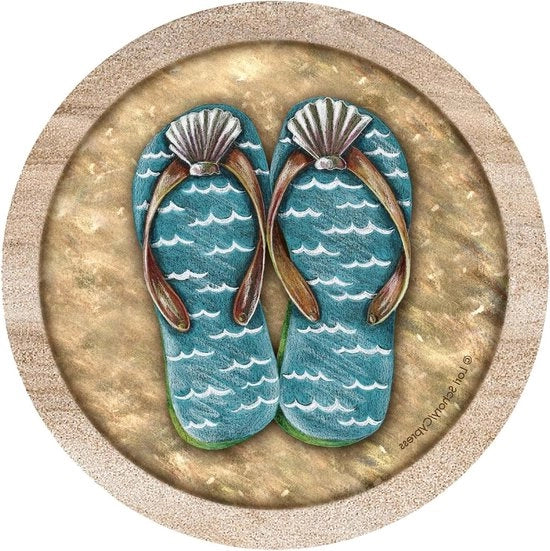 Set di Supporti Flip Flops - Set di 6 Supporti per Vetreria