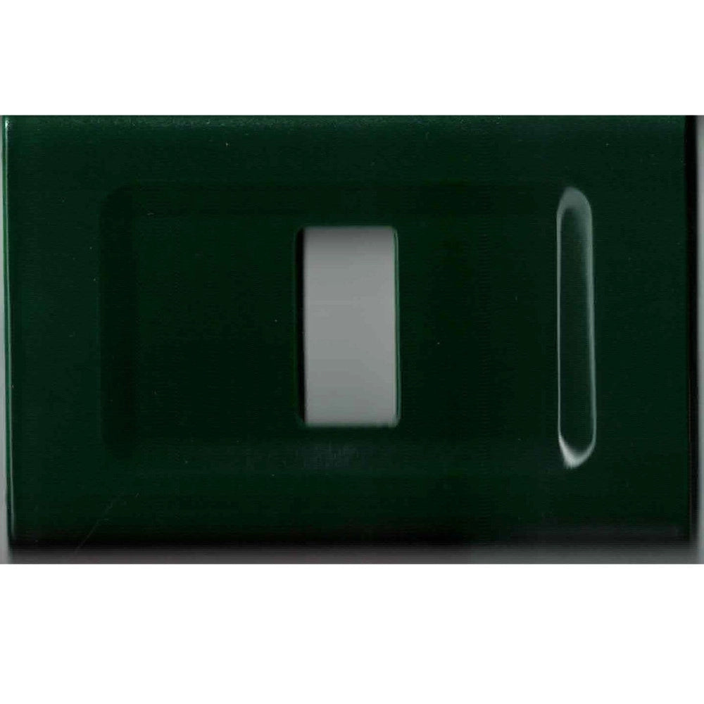 Trade Shop - Placchette Placche In Abs Serie Magic Elite Bticino Compatibili Color Copriprese - Verde -1 Foro     -