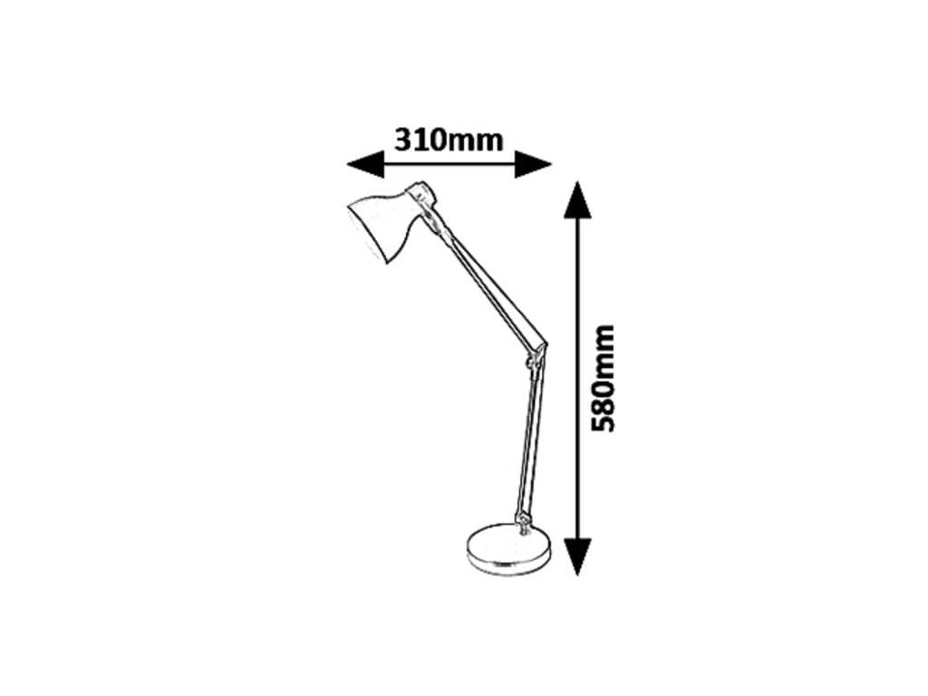 Lampada da tavolo Carter beige metallo E14 11W Rabalux