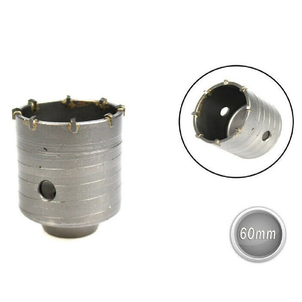 Trade Shop - Fresa Carotatrice A Tazza Diametro 60 Mm Per Muro Frese In Acciaio Fai Da Te -