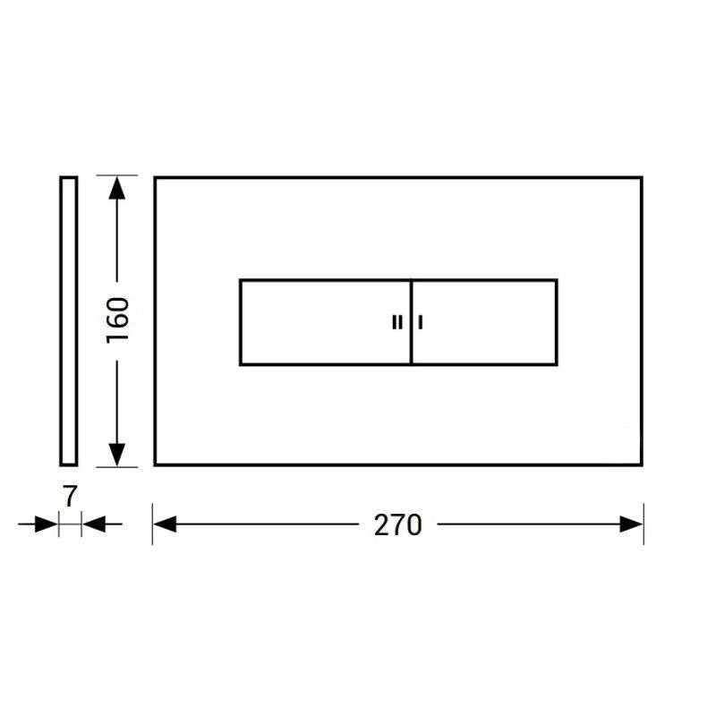 PLACCA PER CASSETTA AD INCASSO IDEA MAGNETICA Cromo ITS TODINI