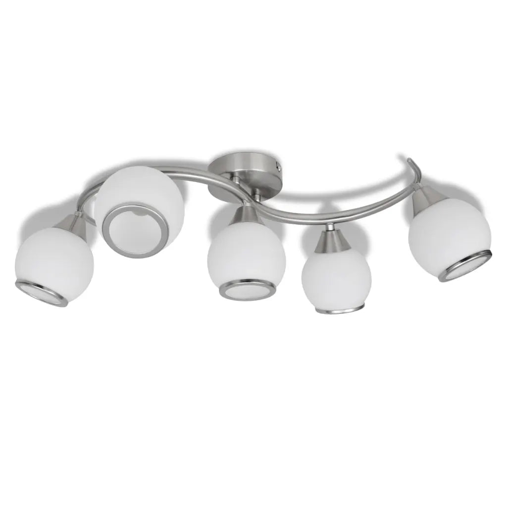 Lampada da soffitto lampadario in vetro per 5 lampadine E14 240987