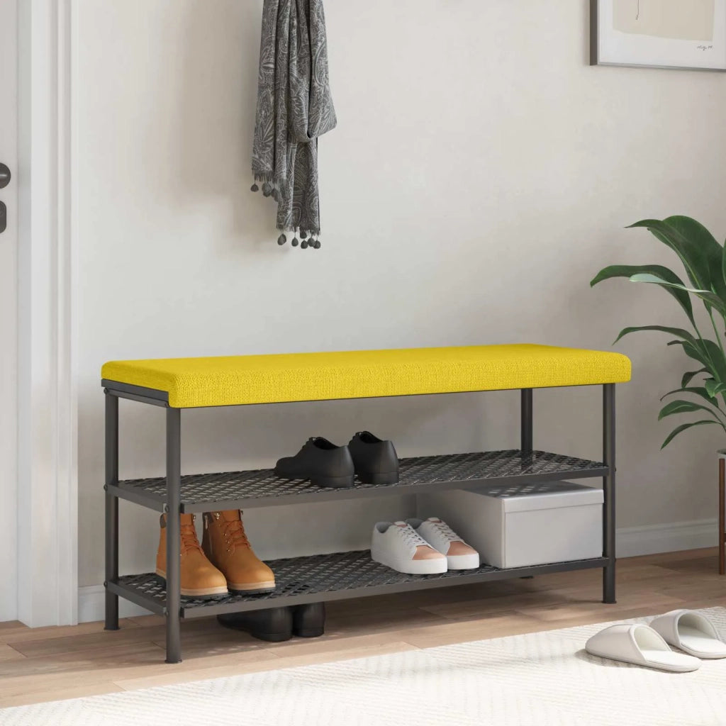 Cuscino per panchina Tessuto Giallo Chiaro Profondità 35 cm 42043325