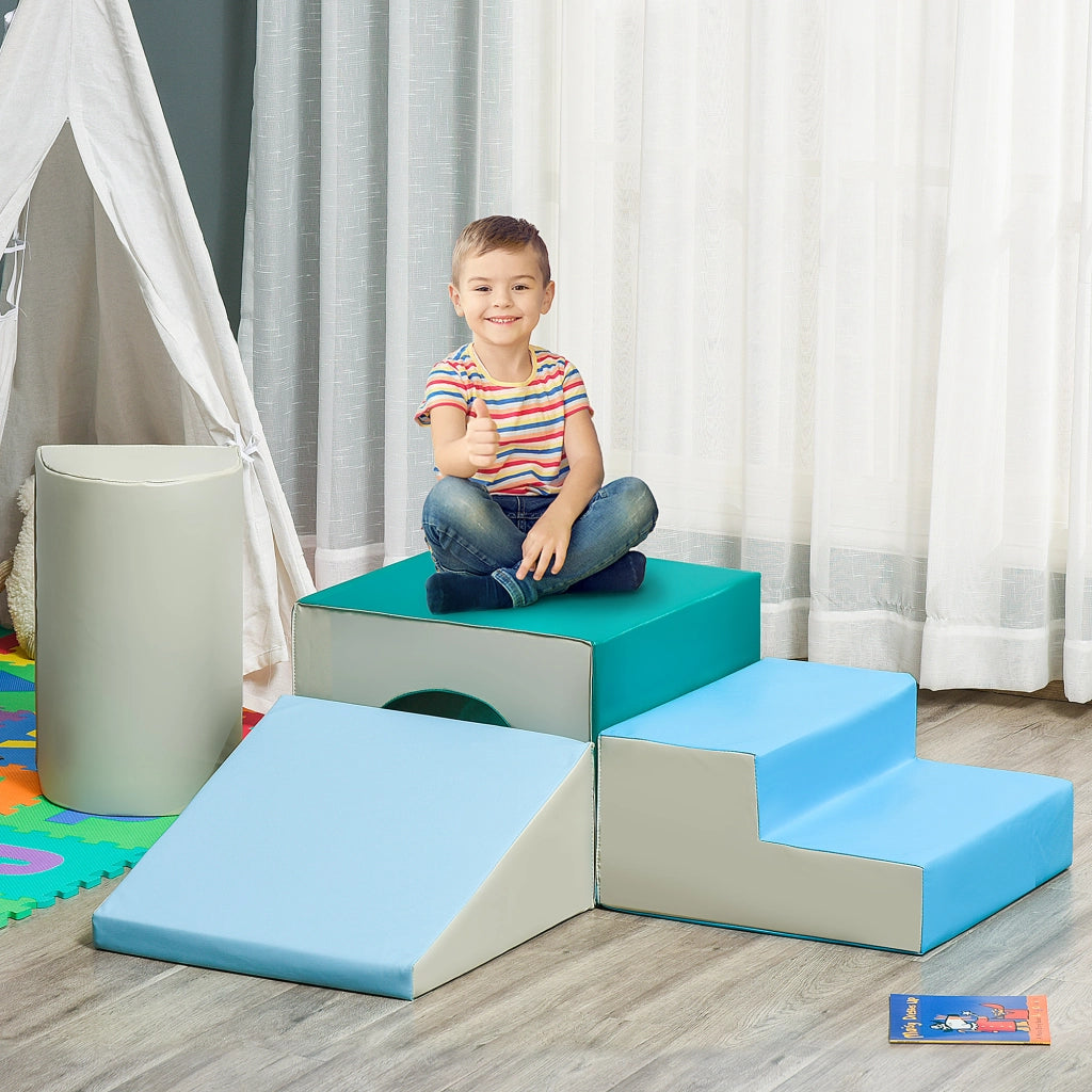 Set Blocchi Morbidi Schiuma 4 Pezzi ¨C Xylo ¨C Grigio Chiaro per Bambini