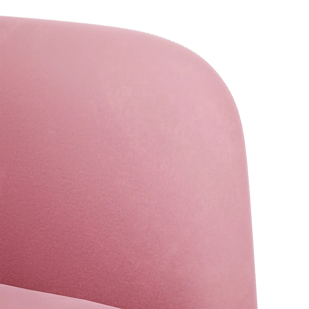 Divano Sedia con Braccioli Rosa 54 cm in Velluto 4100581