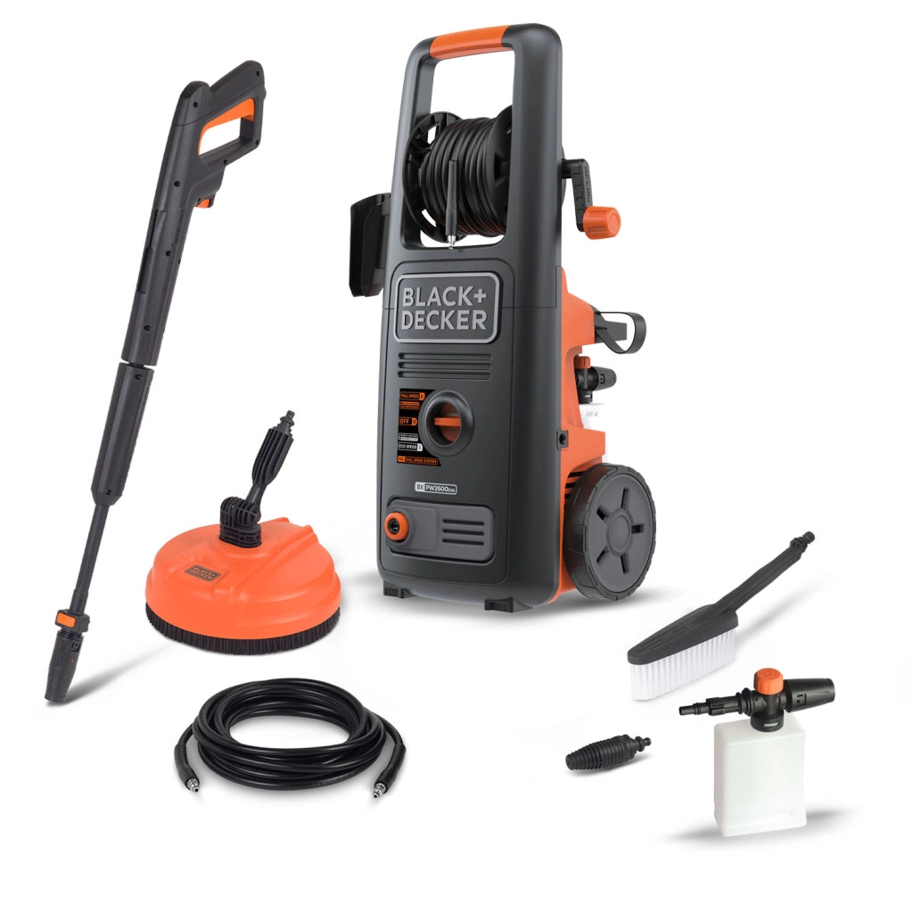 BLACK+DECKER BXPW2600DSSP Idropulitrice ad alta pressione (2600 W, 180 bar, 540 l/h)