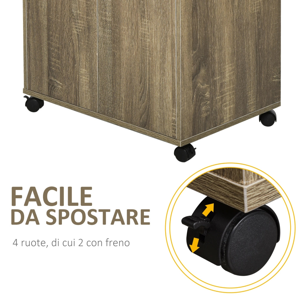 Mobile Cucina Multiuso con Ripiano ¨C Minimal ¨C Grigio 60.4x40.3x97cm