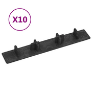 Tappi per Decking 10 pz Plastica Nero 149003