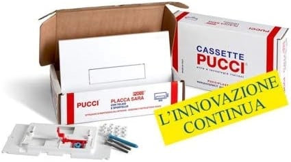 KIT PLACCA SARA SP. 12 MM PER CASSETTE PUCCI DAL 1992 AL 2010- Bianco- PUCCI- pezzi 1