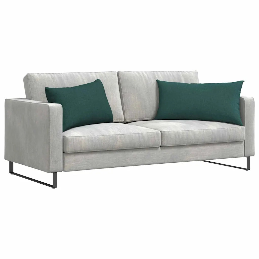 Cuscini da Divano 2 pcs Verde Scuro 80 x 40 cm Tessuto 42013701
