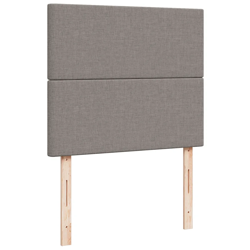 Giroletto a Molle con Materasso Tortora 120x190 cm in Tessuto