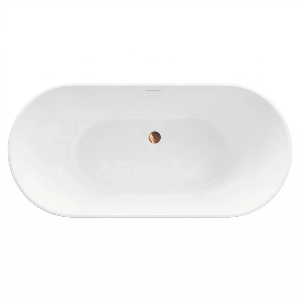 Vasca Bagno Da Terra Rea Ferrano 160 Copritappo bianco