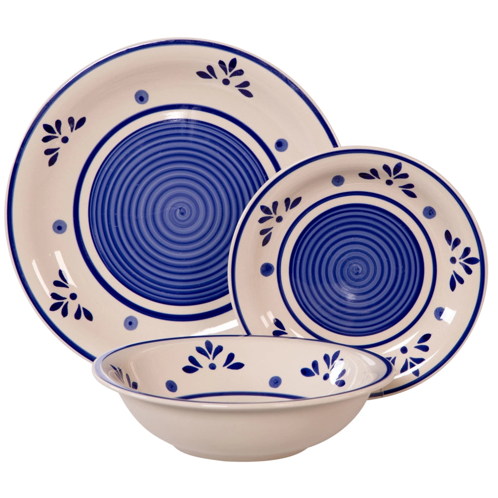 *SERVIZIO PIATTI LAVENO STONEWARE PZ.18- 2 confezione