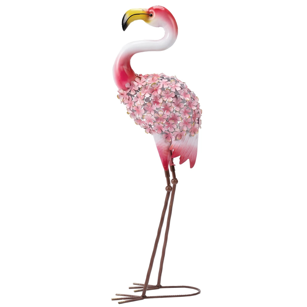 Statua Flamingo Giardino in Metallo ¨C Minimal ¨C Rosso 28x19x83 cm