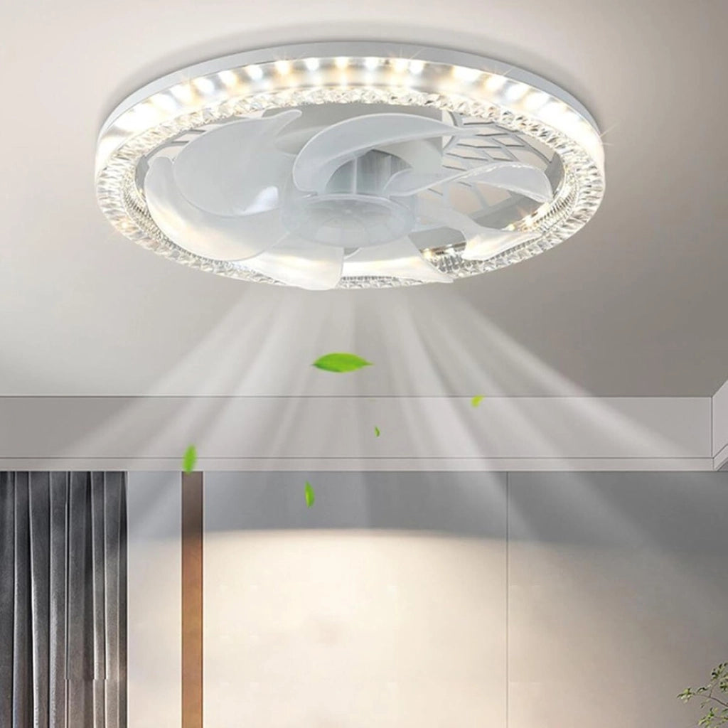 LAMPADA VENTILATORE PLAFONIERA LED SOFFITTO E27 DIMMERABILE CON TELECOMANDO 48W