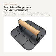 Grillpers in Alluminio - Resistente al Calore - Manico Antiscivolo - Sostegno per Sandwich - Materiale Leggero - Grip Comodo - Progettato per la Preparazione di Sandwich alla Griglia