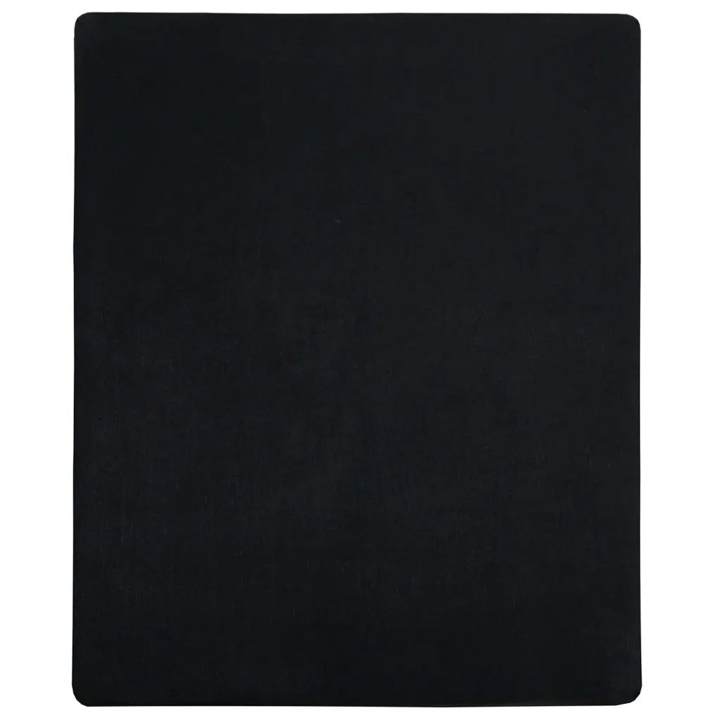 Lenzuolo con Angoli Jersey Nero 100x200 cm Cotone 136212