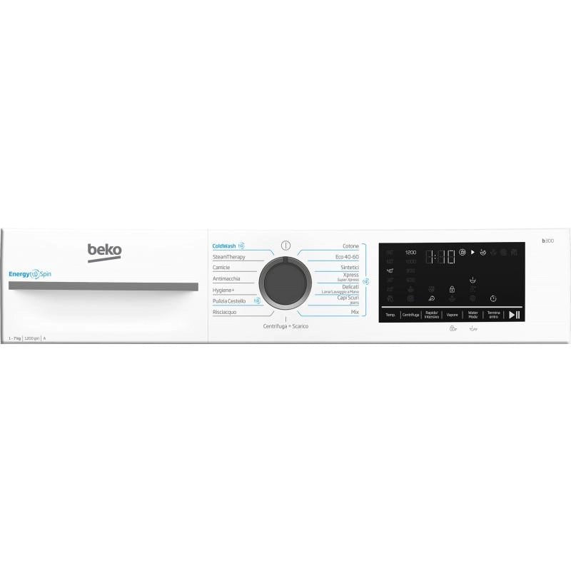 BEKO BMWSU4721A LAVATRICE SLIM LIBERA INSTALLAZIONE CON CARICA FRONTALE CAPACITÀ 7KG 1200G CLASSE A