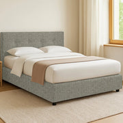 Chichester, Letto Singolo Sfoderabile Made in Italy, Grigio