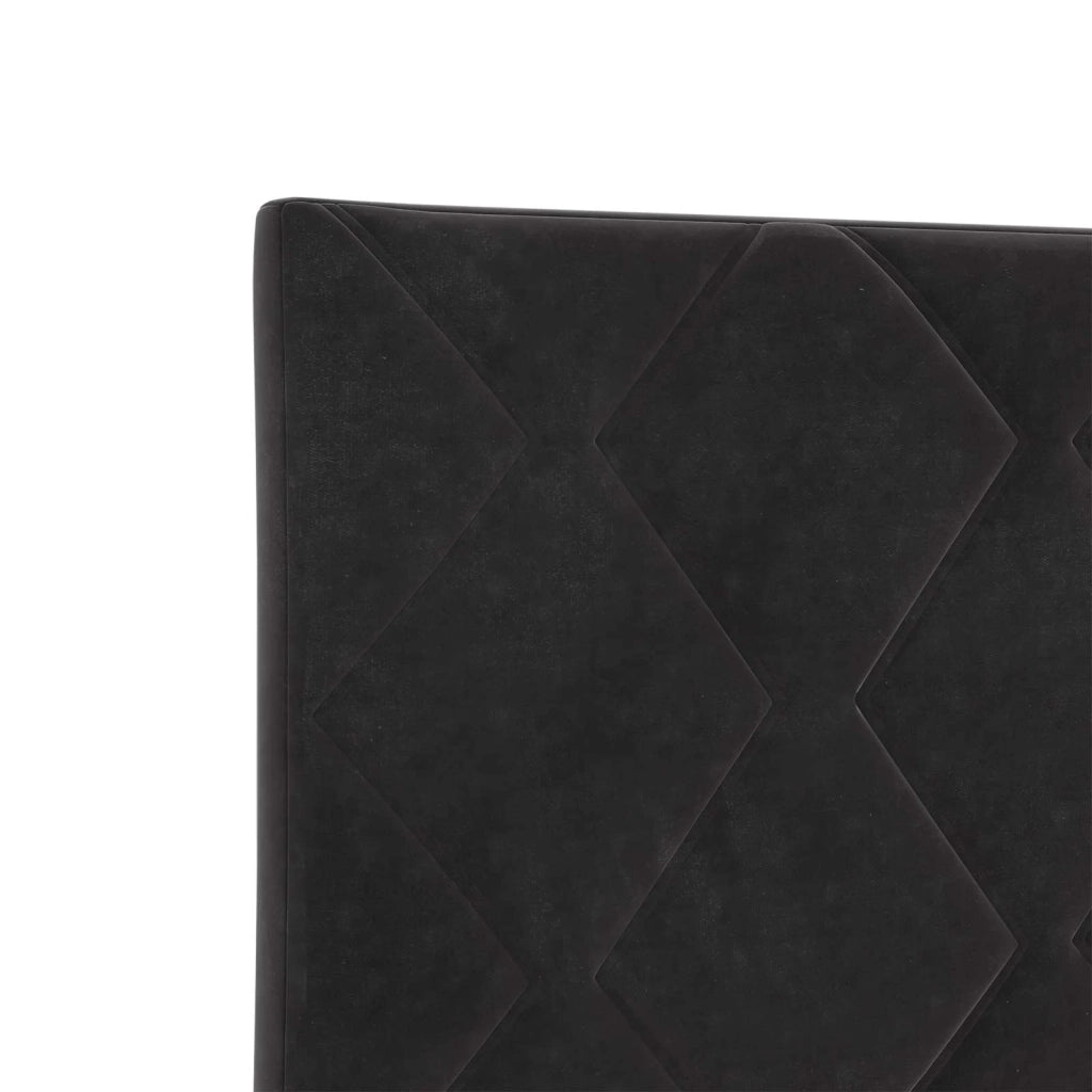 Letto box spring con materasso Nero 120 x 200 cm Velluto 3450700