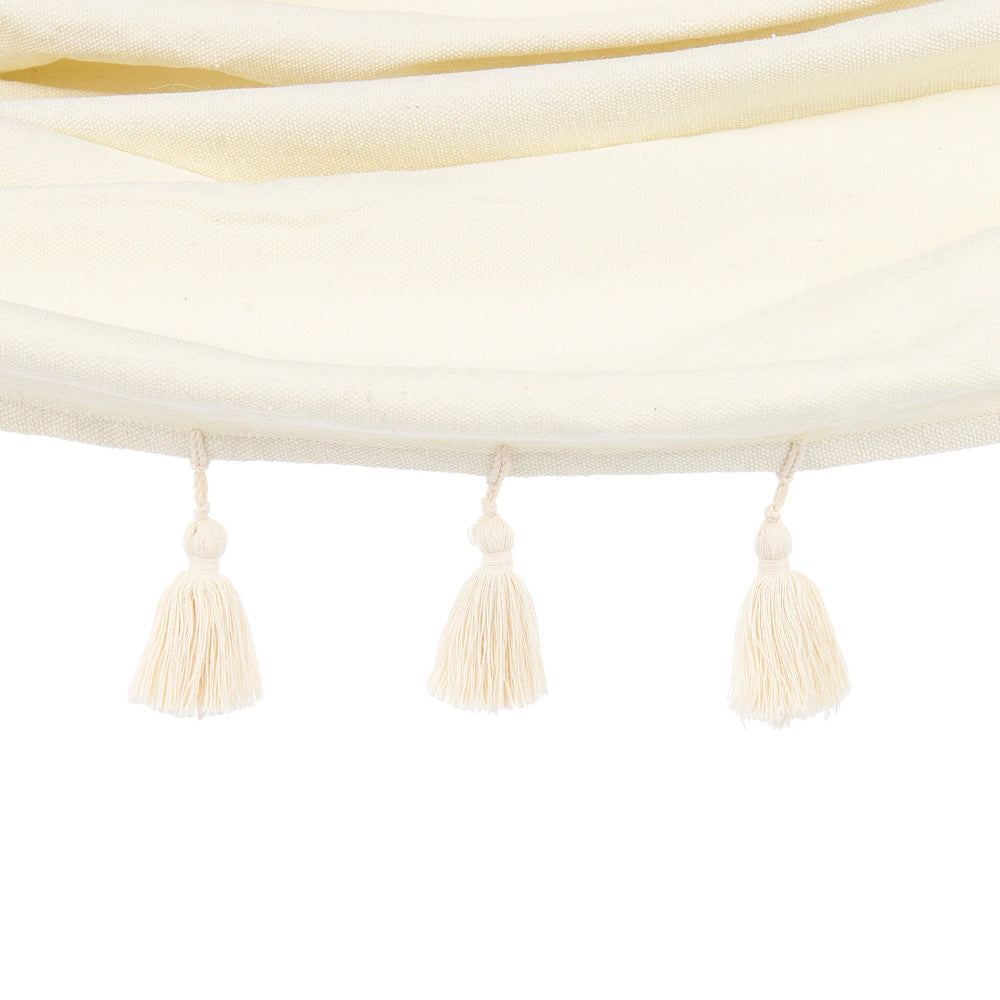Amaca da giardino Beige in cotone e poliestere Seduta dell'altalena per interni all'aperto in stile Boho