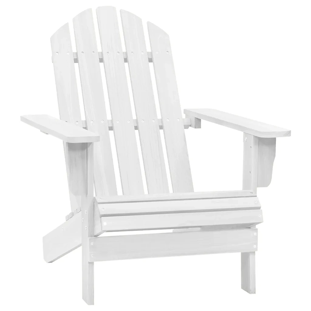 Sedia da Giardino in Legno Bianca 40860