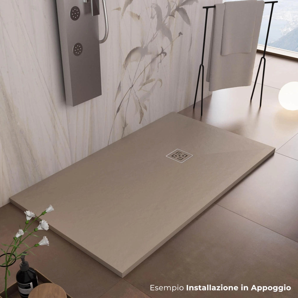 Piatto Doccia in Pietra 90x170 cm Bonussi Canton Moka