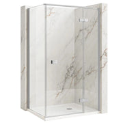 Cabina Doccia Rea Atlas 100x90 Chrome sinistra
