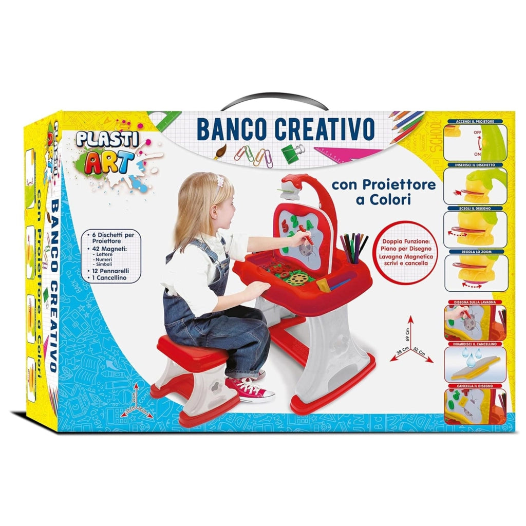 Banco creativo con proiettore a colori , Teorema, Eta 3+