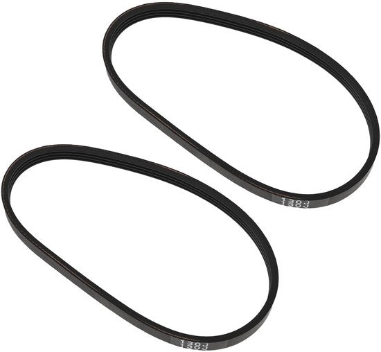 Cinture di pulizia per spazzole 330 mm - Cavo di accoppiamento sostituibile - Gomma - 2 pezzi - Compatibile con Rikon 10-305 - Prestazioni migliorate