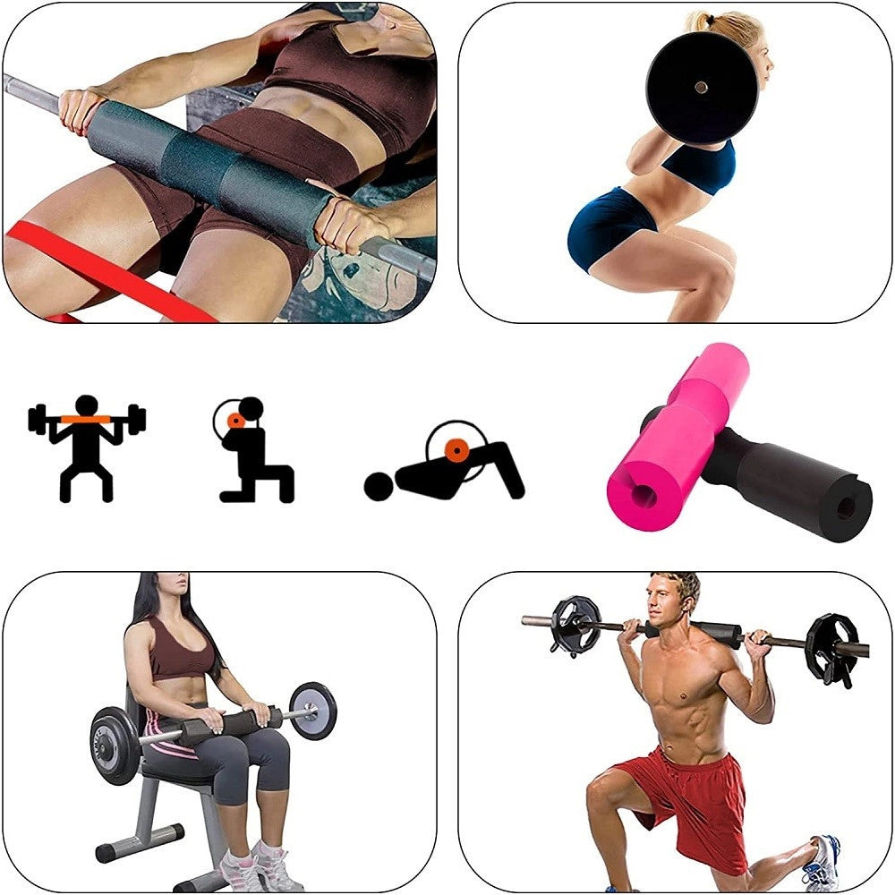 Trade Shop - Barbell Squat Pad Cuscino Bilanciere Collo Per Sollevamento Pesi Squat 45x10 Cm -