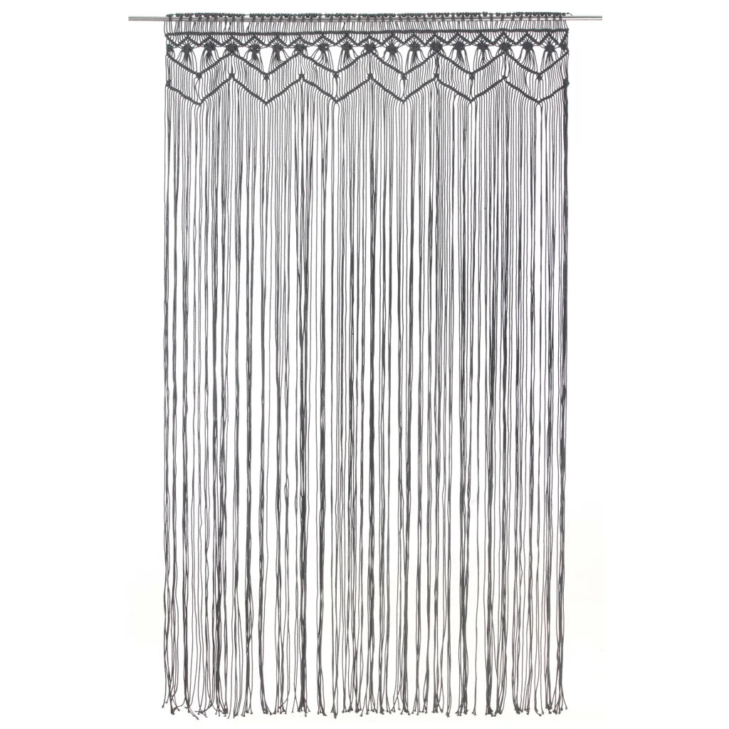 Tenda Macram¨¨ Antracite 140x240 cm in Cotone