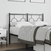 Testiera di Ricambio in Metallo Nero 120 cm 376257