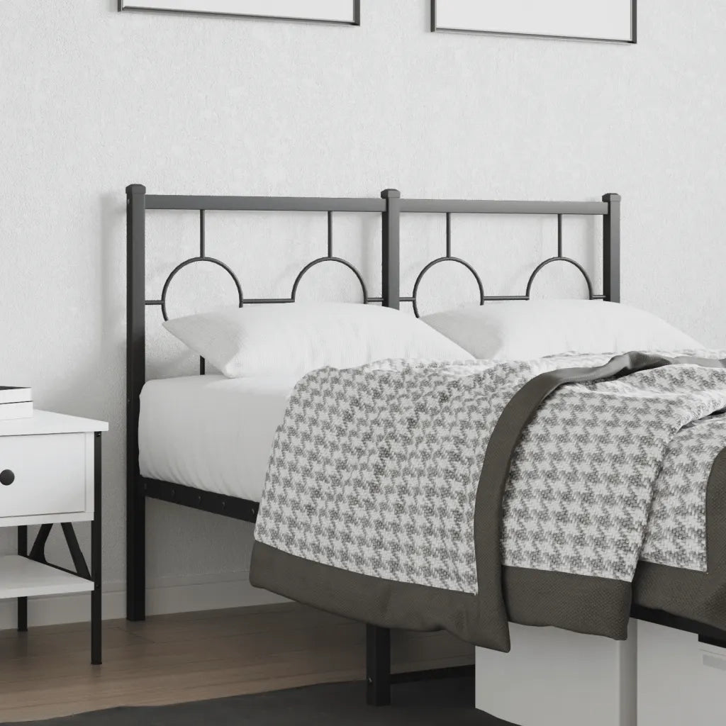 Testiera di Ricambio in Metallo Nero 120 cm 376257