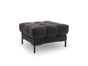 Cosmopolitan Design - Pouf "Bali" in velluto grigio scuro 