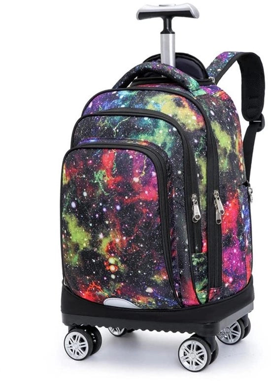 Borsa con ruote - Borsa da viaggio - Zaino per adolescenti - Borsa per laptop - Tela impermeabile Oxford - 34x21x46 cm - Borsa da viaggio con ruote