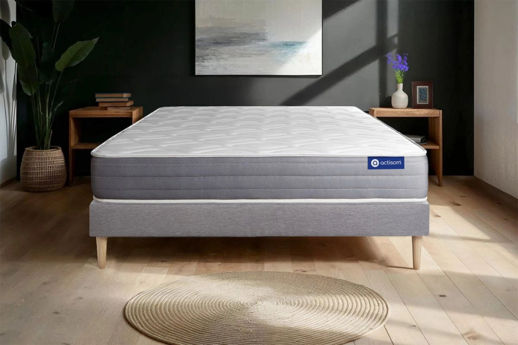 Kit rete e materasso Actilatex dream 130x220cm - Spessore : 22cm - Lattice e memory foam - Moderatamente rigido