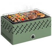 Barbecue a Carbone con Ventilatore ¨C Minimal ¨C Verde 45.5x29x21 cm