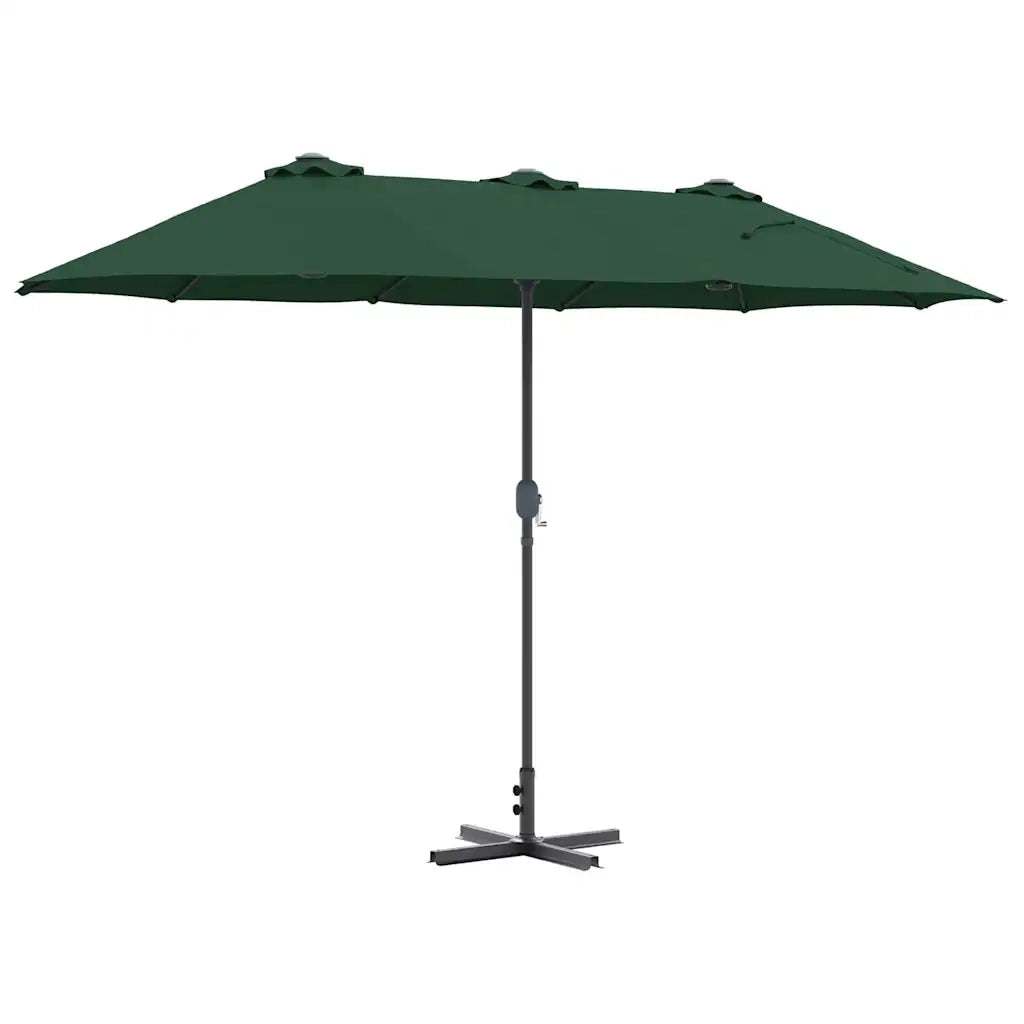 Ombrello da giardino-Ombrellone da spiaggia Verde 370 x 197 x 239 cm