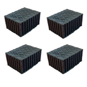 4 Pezzi Tamponi in Gomma per Ponti Sollevatori 160X120X80mm