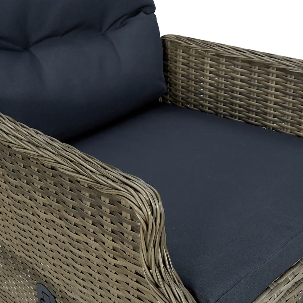 Set da Pranzo da Giardino 9 pz Marrone 3067937