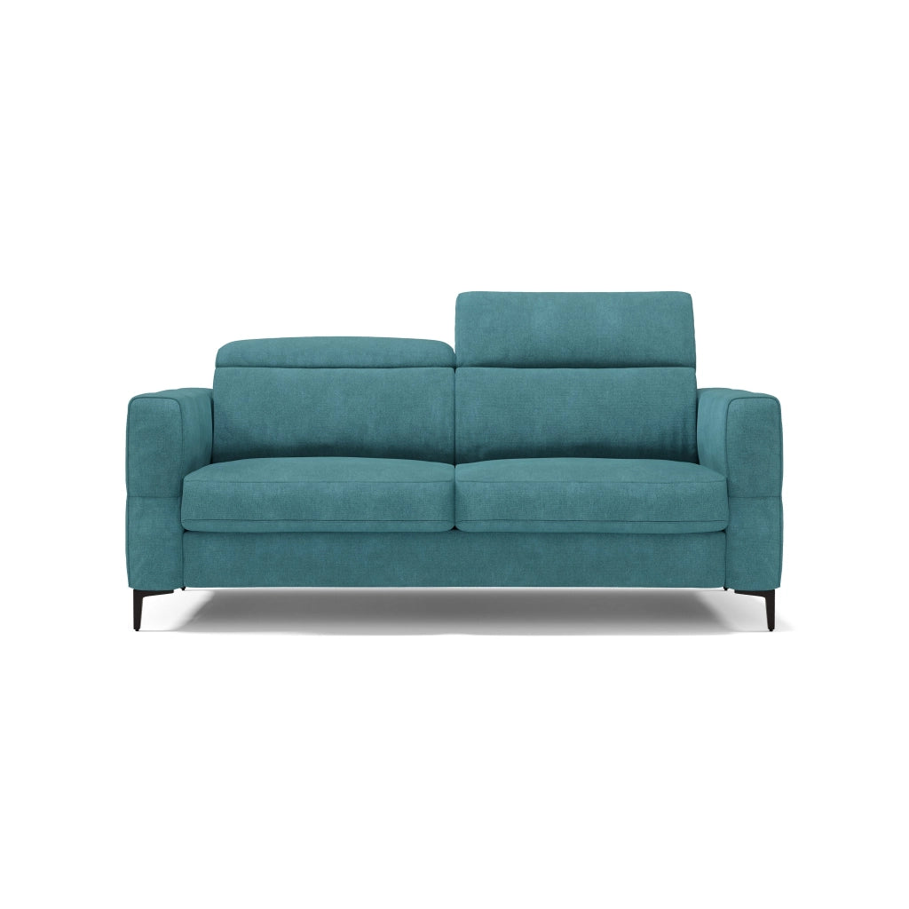 Gardenia Divano letto materasso alto 18 cm con poggiatesta reclinabili e rivestimento impermeabile T02 218 cm (mat. 160x197) azzurro