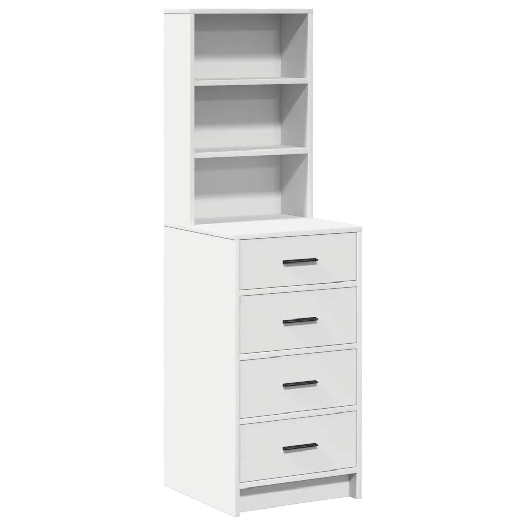 Credenza con cassetto Bianco 40 x 41 x 135 cm Legno multistrato 865046