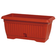 Fioriera Vaso Rettangolare Giglio Medium Terra Con Riserva 65X25X21H Cm - Arca