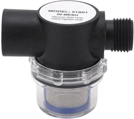 Filtro Inline 1/2 Pollici - Filtrazione Effettiva - Costruzione in Plastica - Alta Resistenza alla Pressione - Facile da Installare - Adatto per Tubazioni - Filtro dell'Acqua